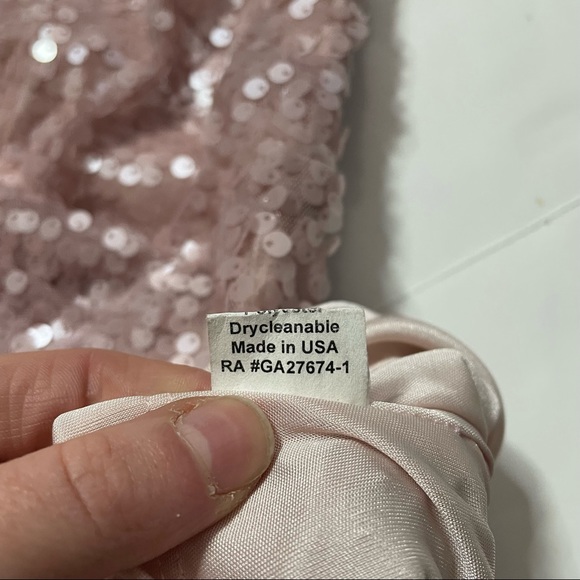 Eva Franco Asymmetric Off The Shoulder Sequin Nightclub Blouse Zipper Closure 4 - Picture 7 of 8